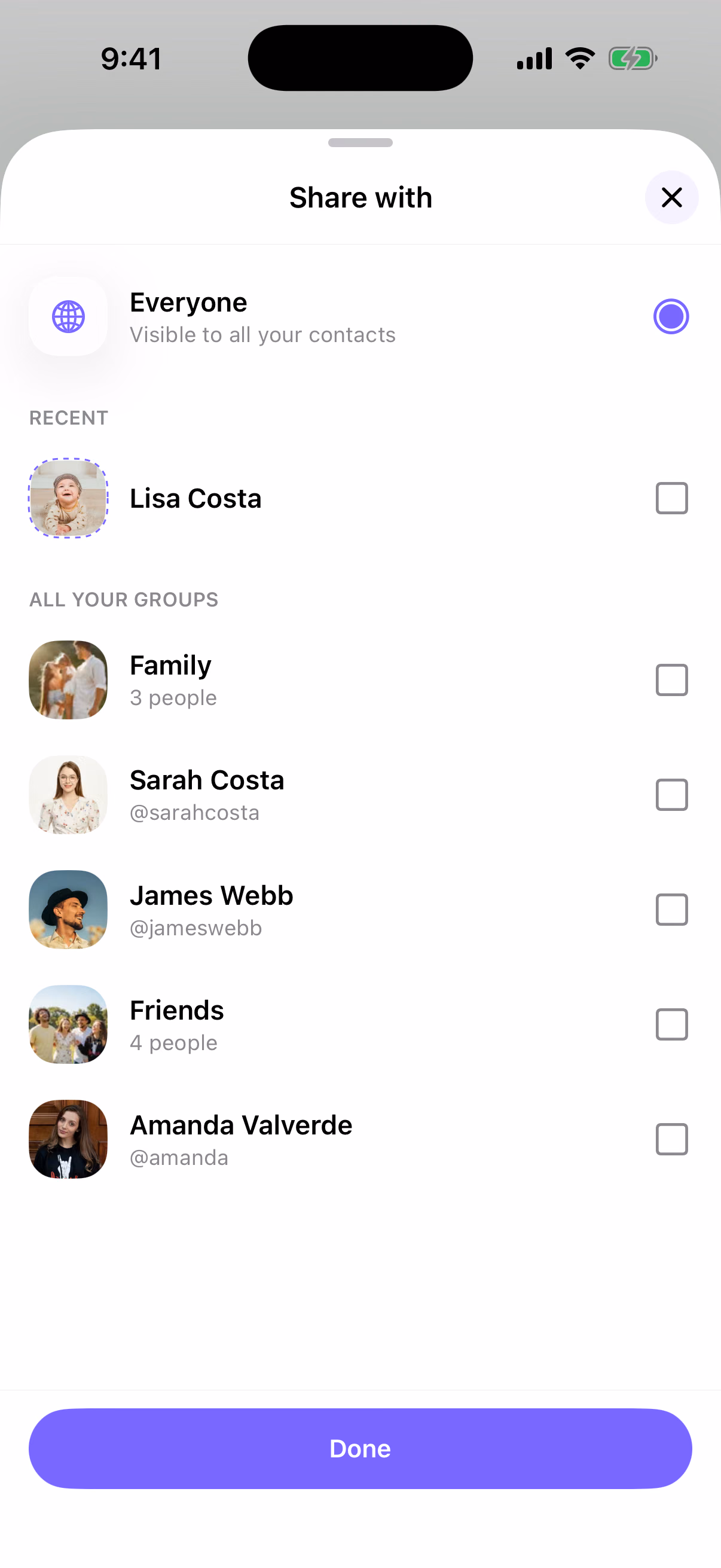 Choose your audience