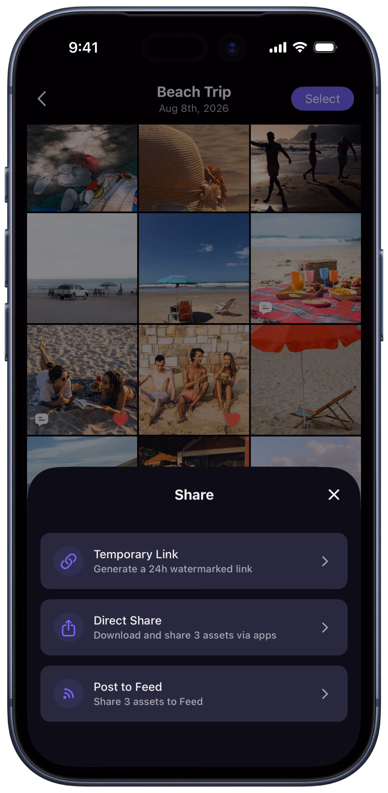 Many ways to share